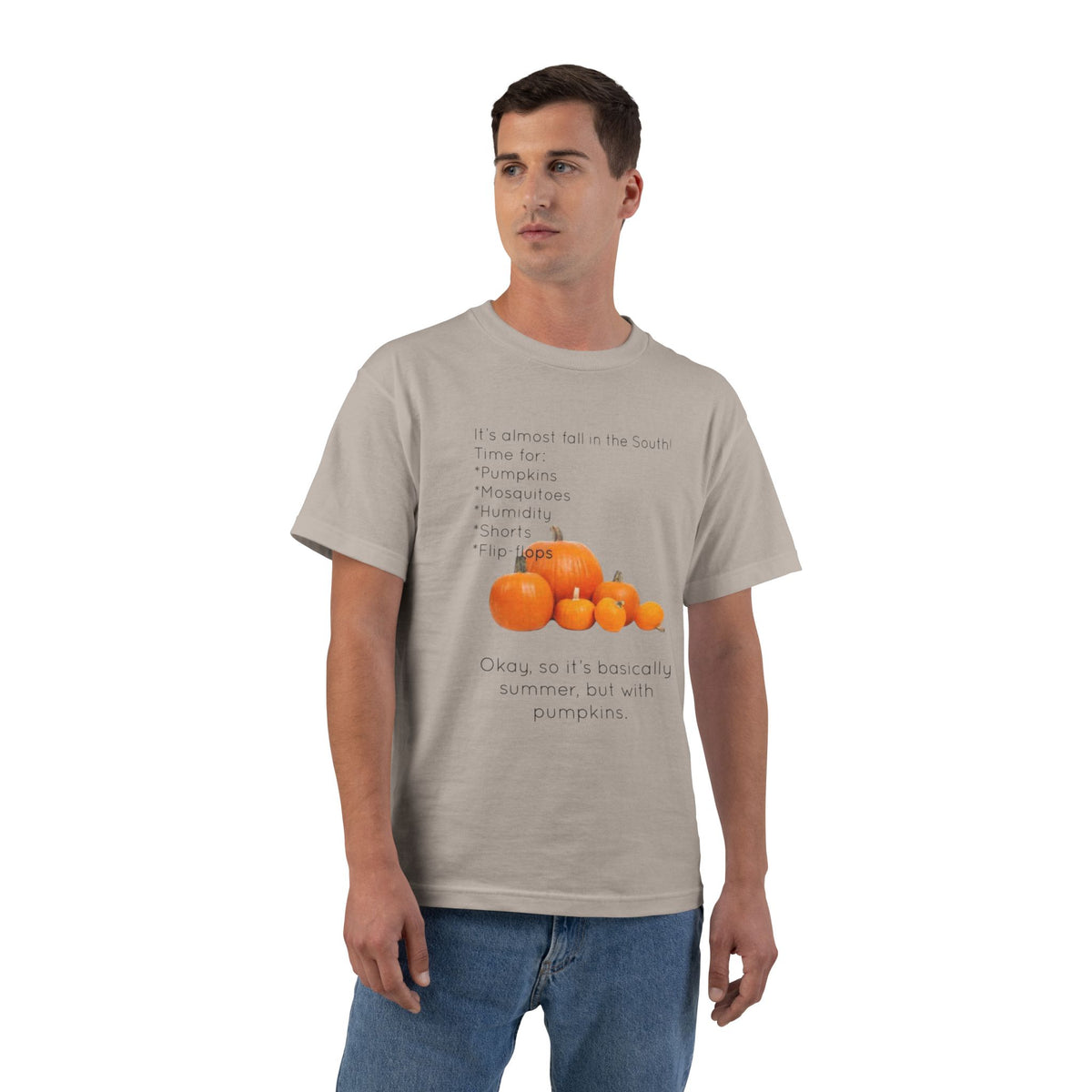Fall In The South Men's Short-Sleeve Crewneck Tee