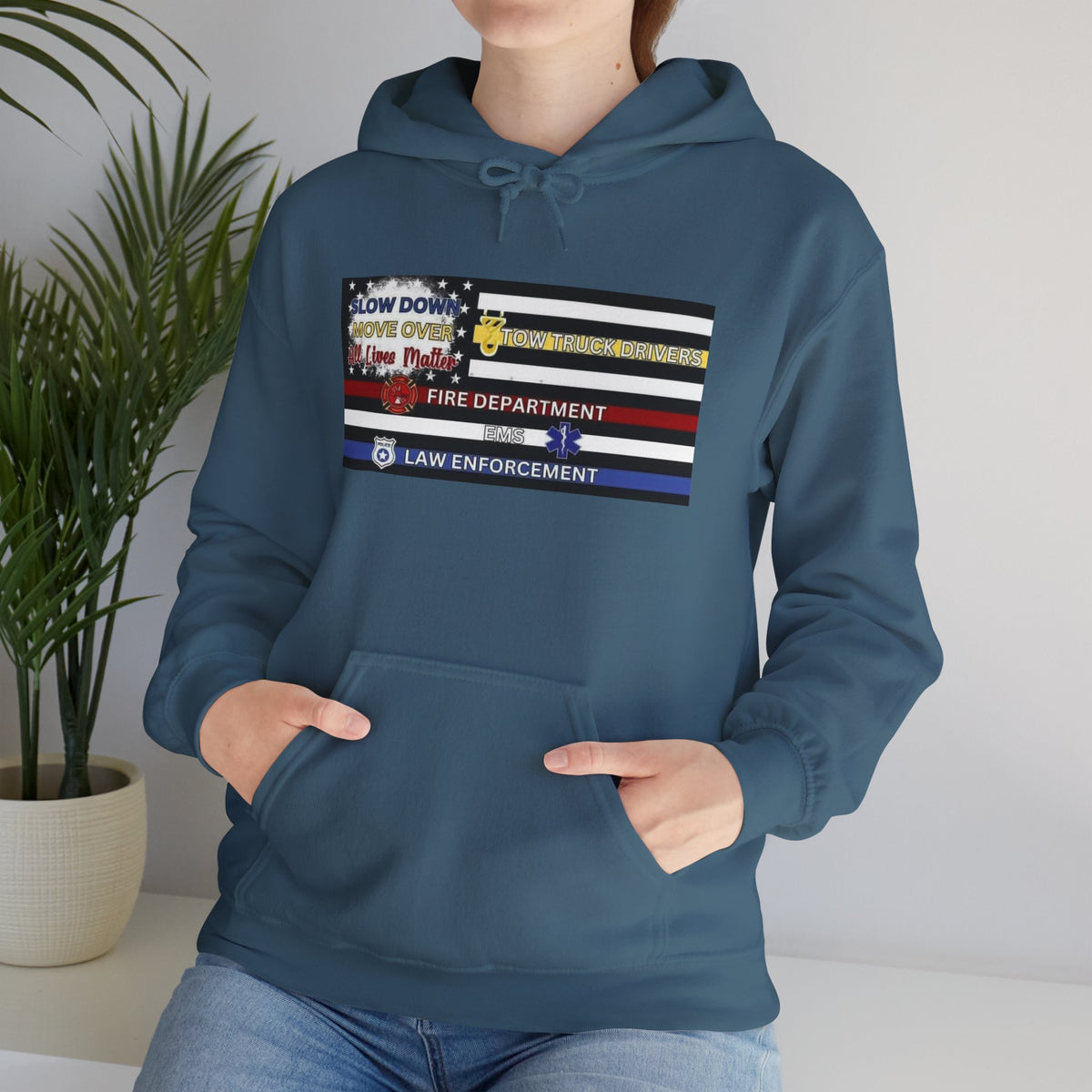Slow Down Move Over Flag Unisex Hoodie