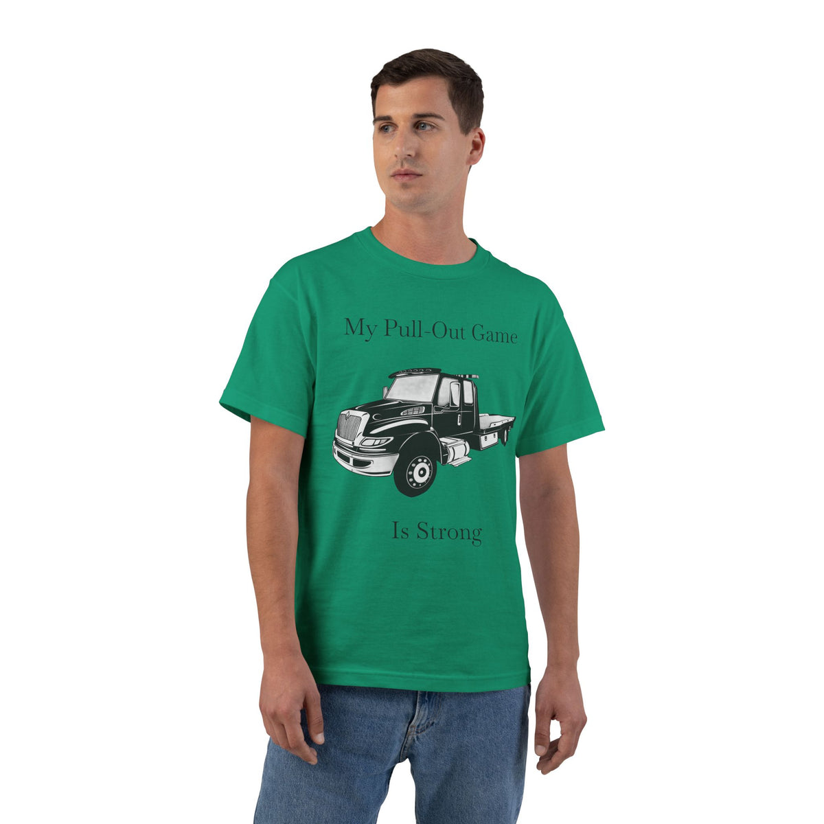Pull Out Flatbed Men's Short-Sleeve Crewneck Tee