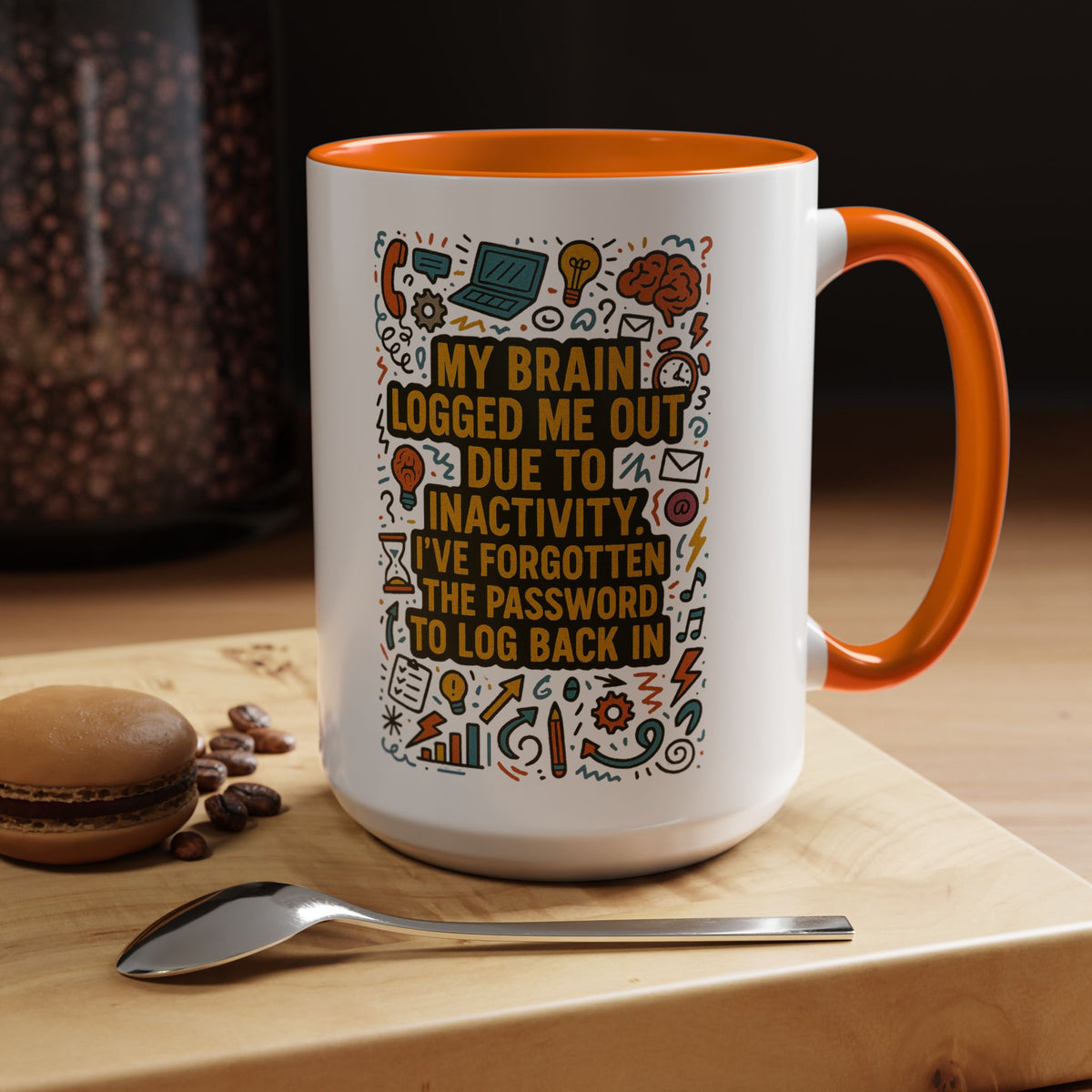 Logged Out 2-Tone Coffee Mug