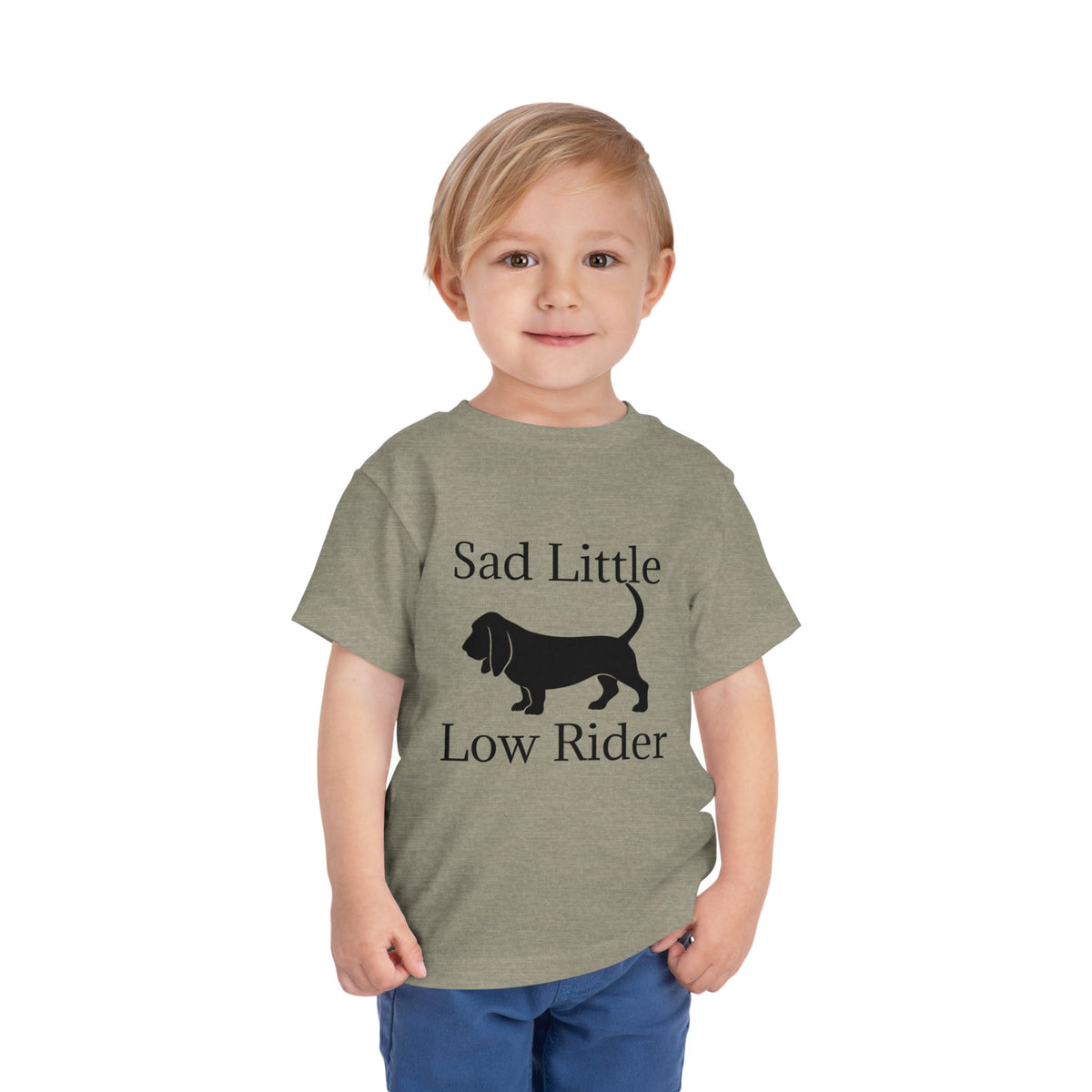 Sad Little Low Rider Toddler Unisex Short Sleeve Crewneck Tee