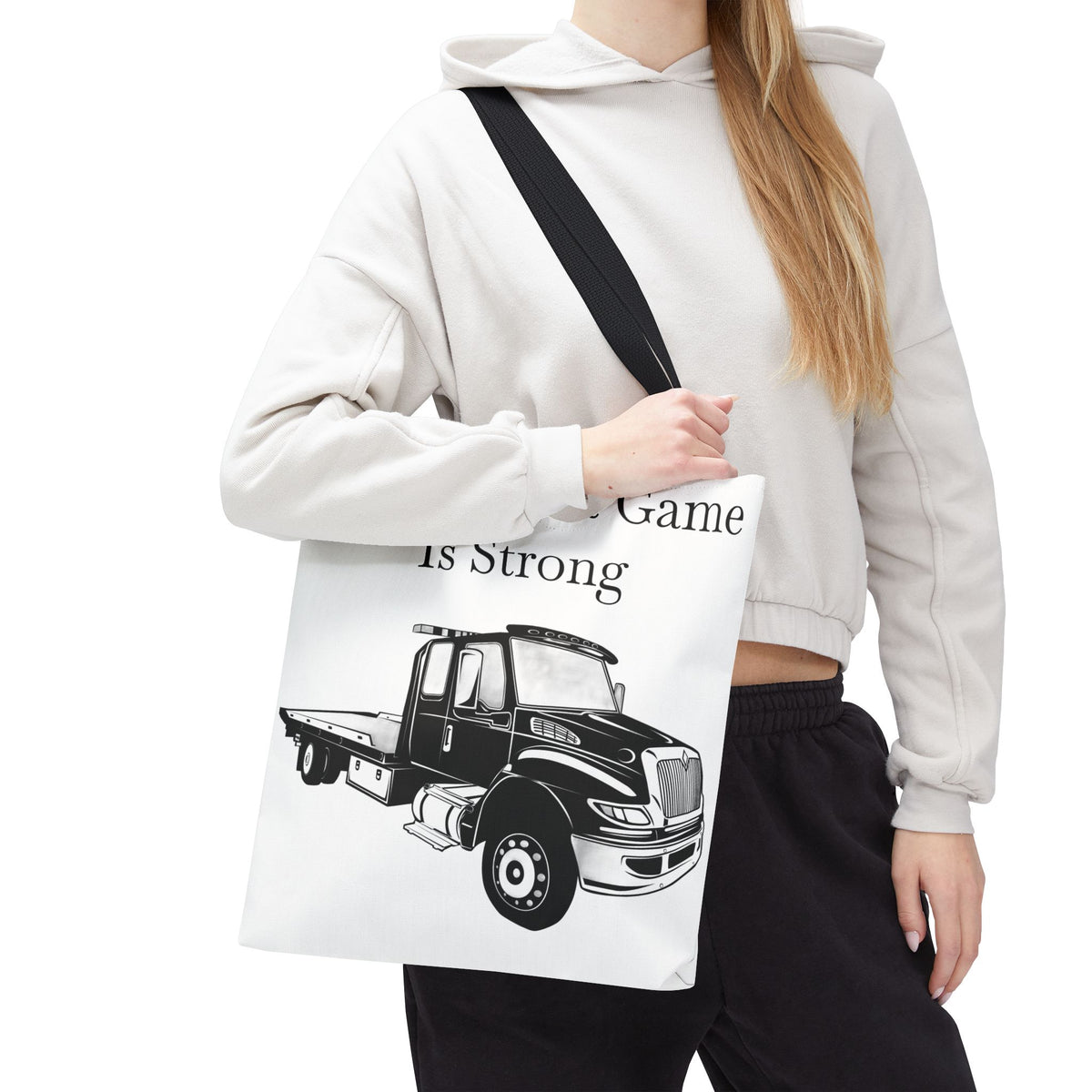 Pull Out Flatbed Tow Truck Tote Bag