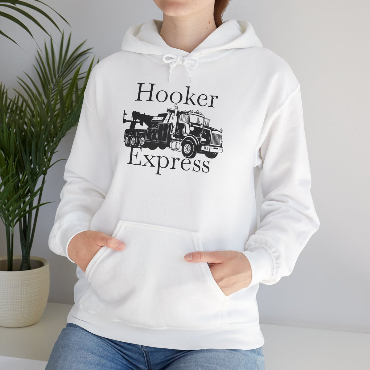 H**ker Express Heavy Tow Truck Unisex Hoodie
