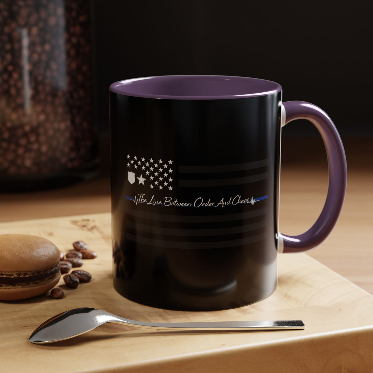Thin Blue Line 2-Tone Coffee Mug