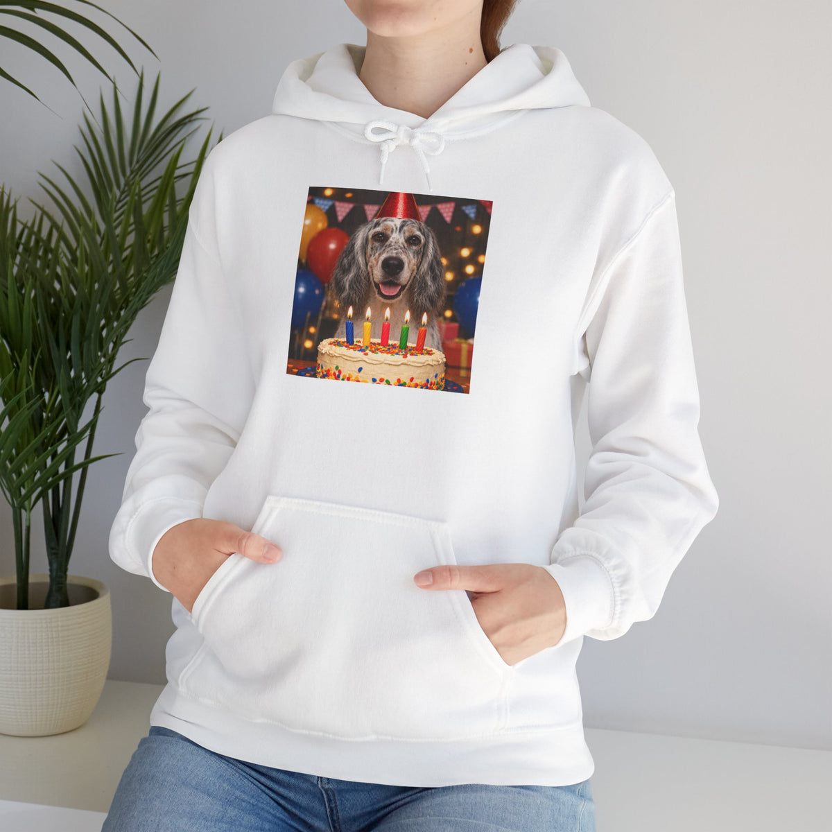 Birthday Buddy English Setter Unisex Hoodie