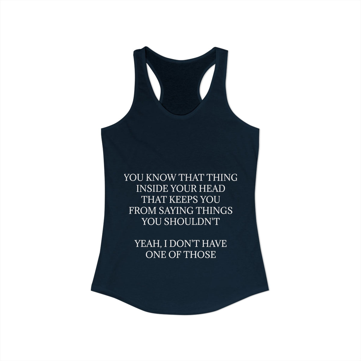 No Filter Women's Racerback Tank