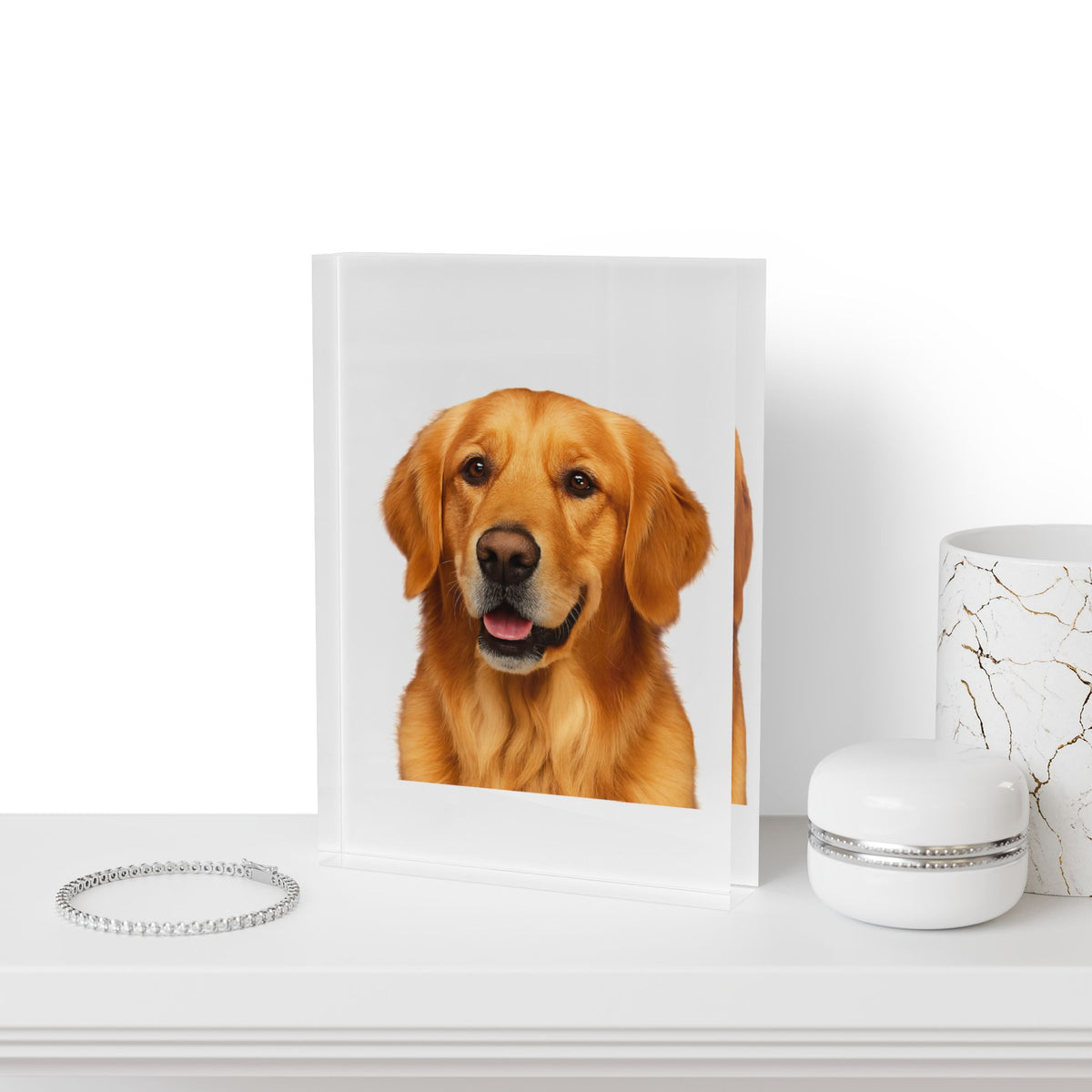 Golden Head Acrylic Photo Block