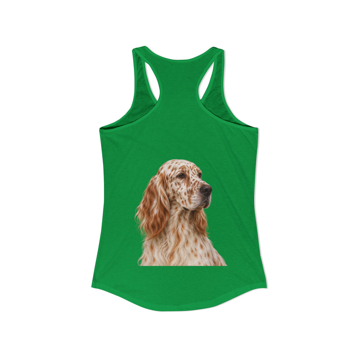 English Setter Head Women's Racerback Tank