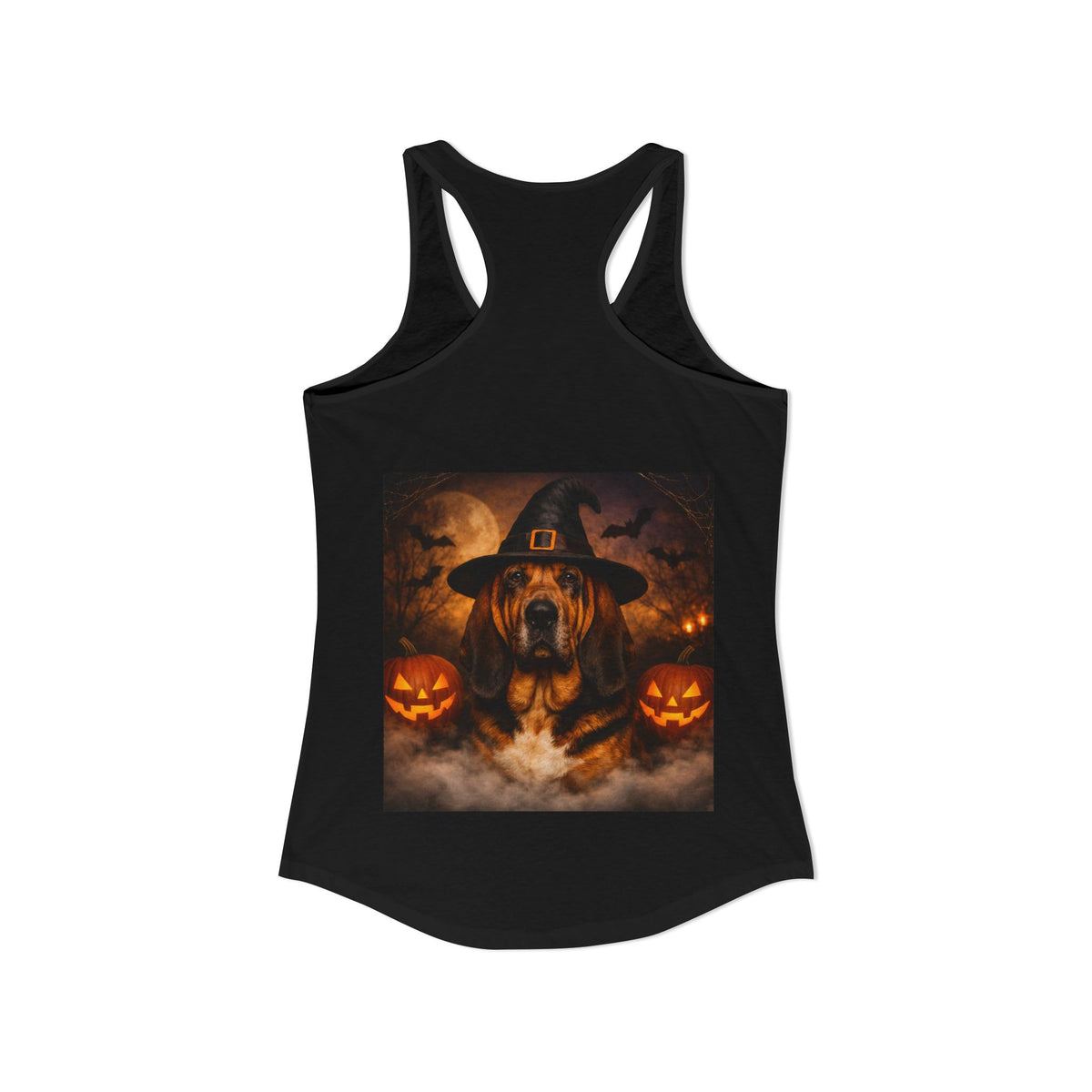 Witch Hat Pack Bloodhound Women's Racerback Tank