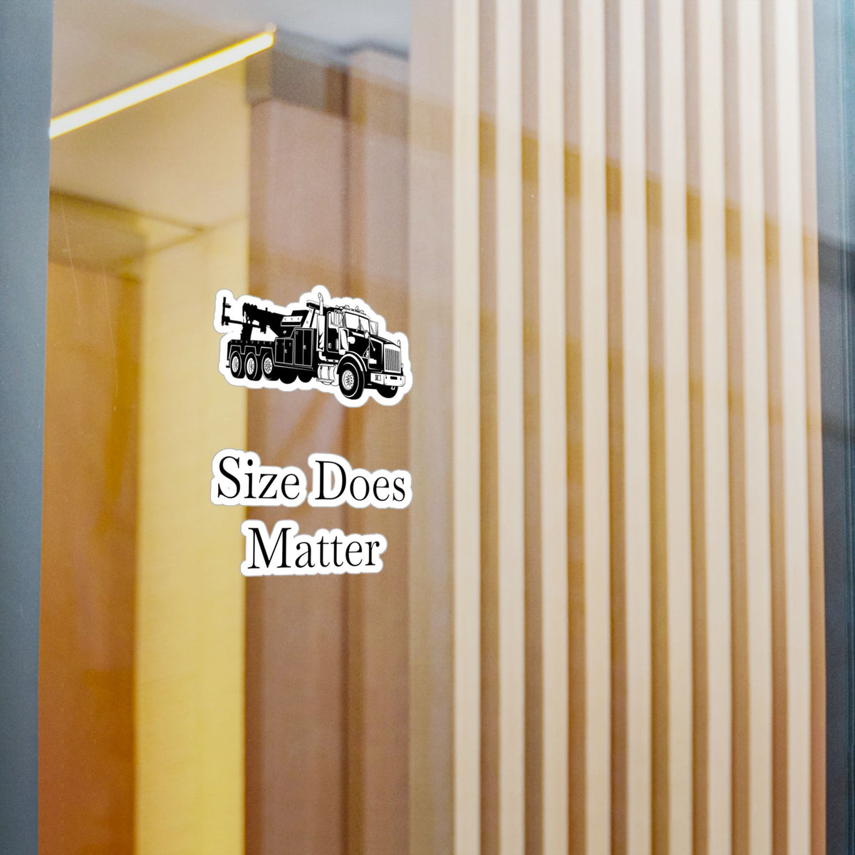 Size Does Matter Vinyl Decal