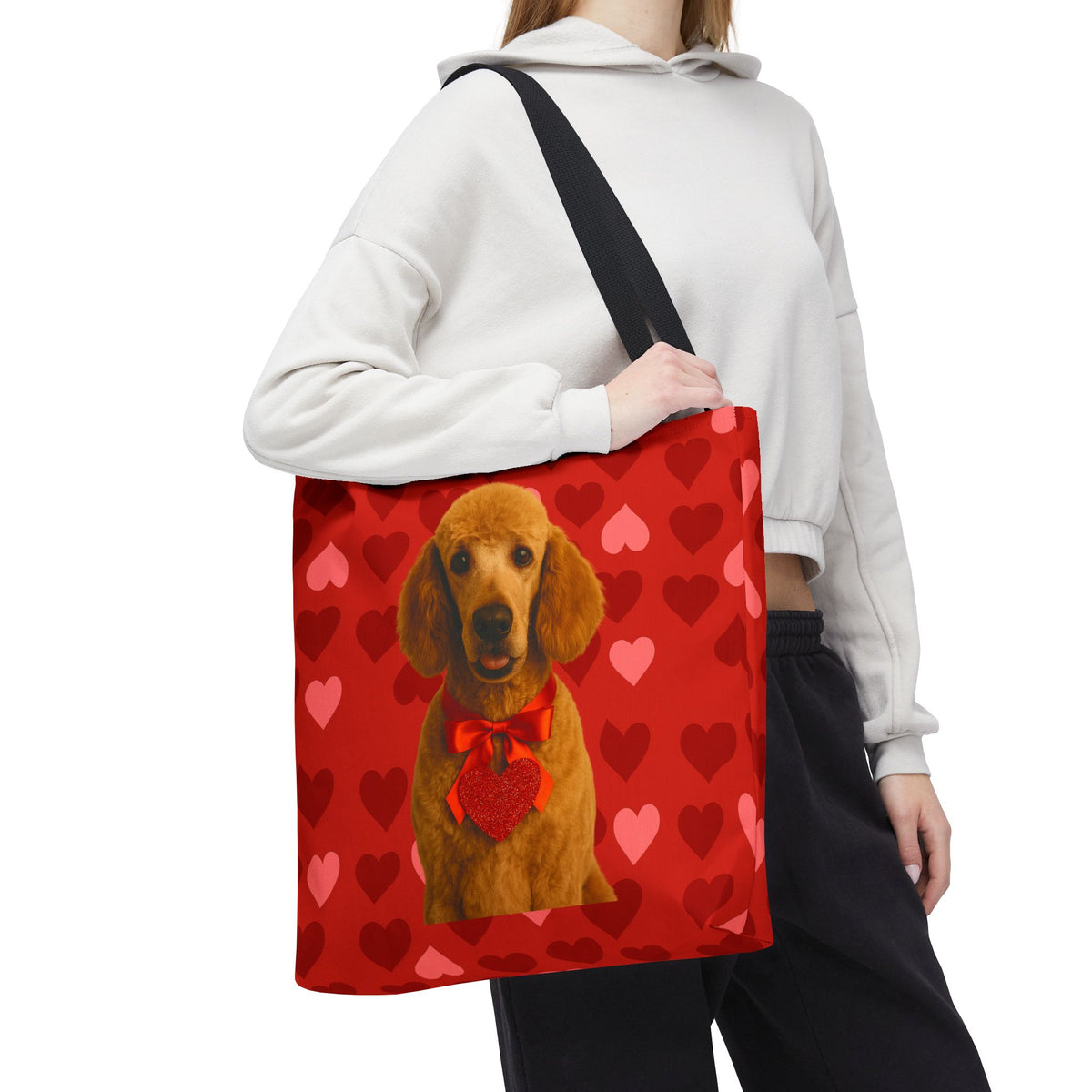 Cupid's Companion Poodle Tote Bag
