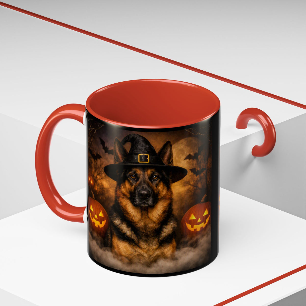 Witch Hat Pack German Shepherd 2-Tone Coffee Mug