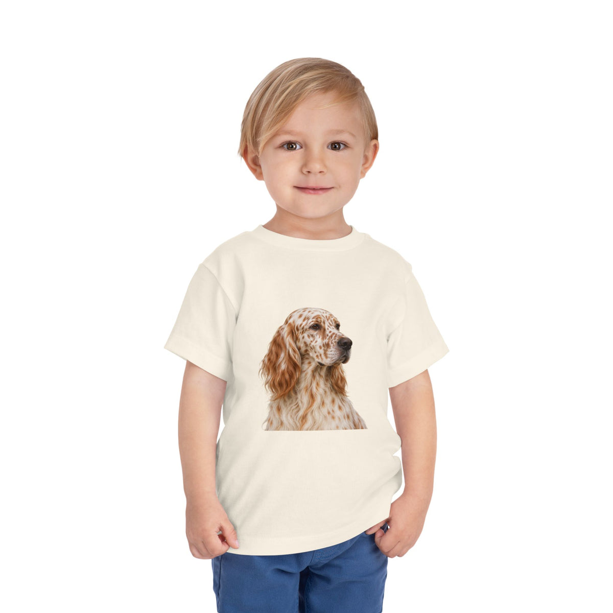 English Setter Head Toddler Unisex Short Sleeve Crewneck Tee