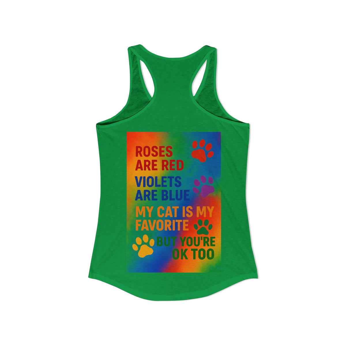 Roses Are Red Cat Women's Racerback Tank