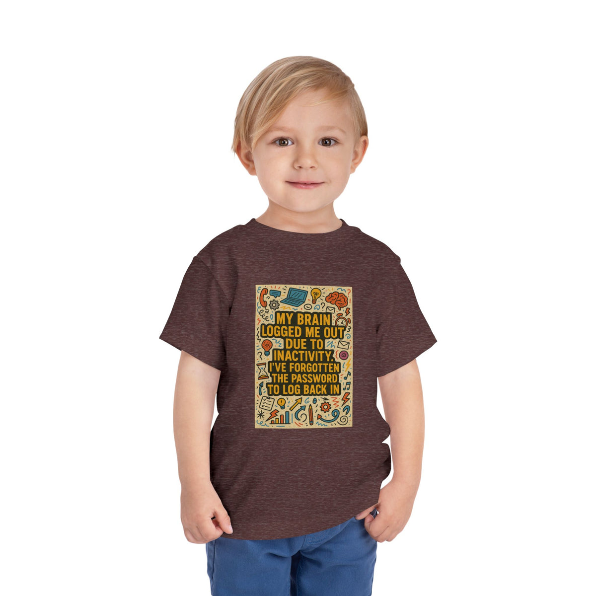 Logged Out Toddler Unisex Short Sleeve Crewneck Tee