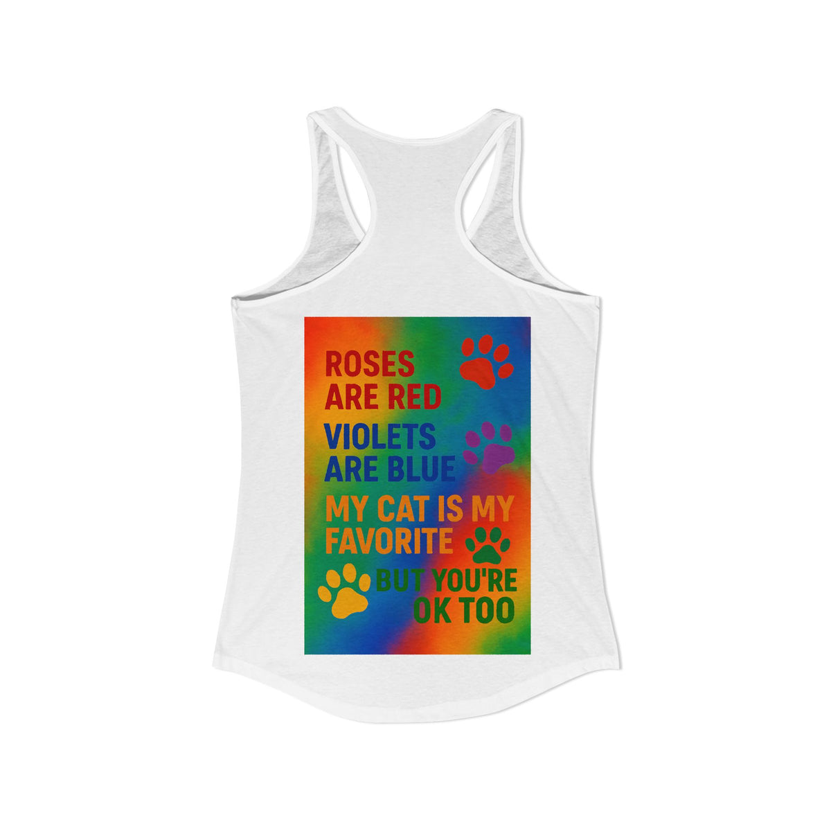 Roses Are Red Cat Women's Racerback Tank
