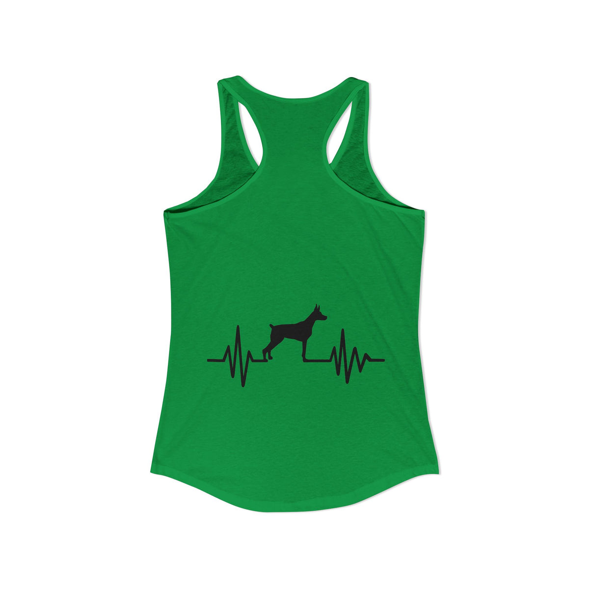 My Heart Beats For Dobermans Women's Racerback Tank