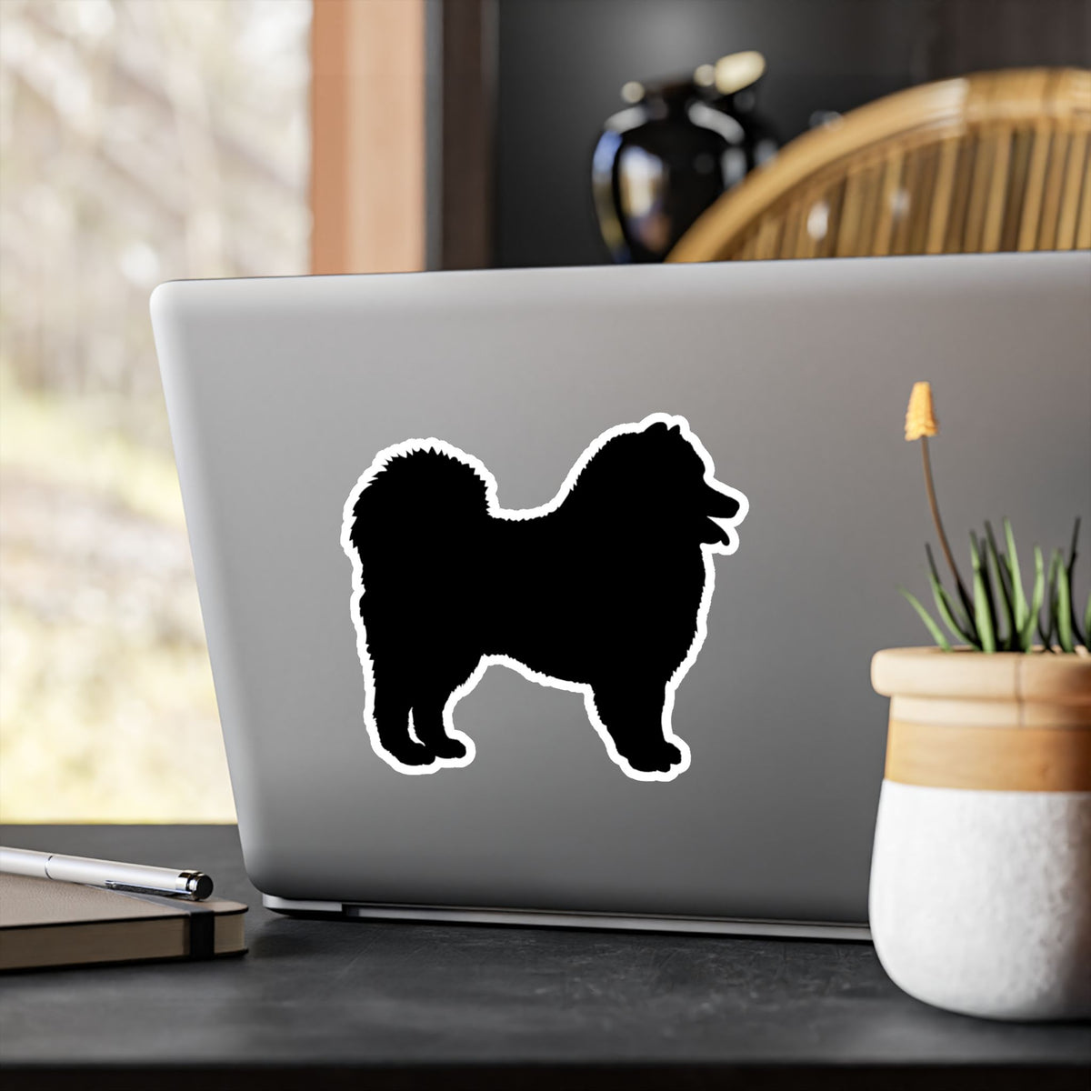 Samoyed Silhouette Vinyl Decal