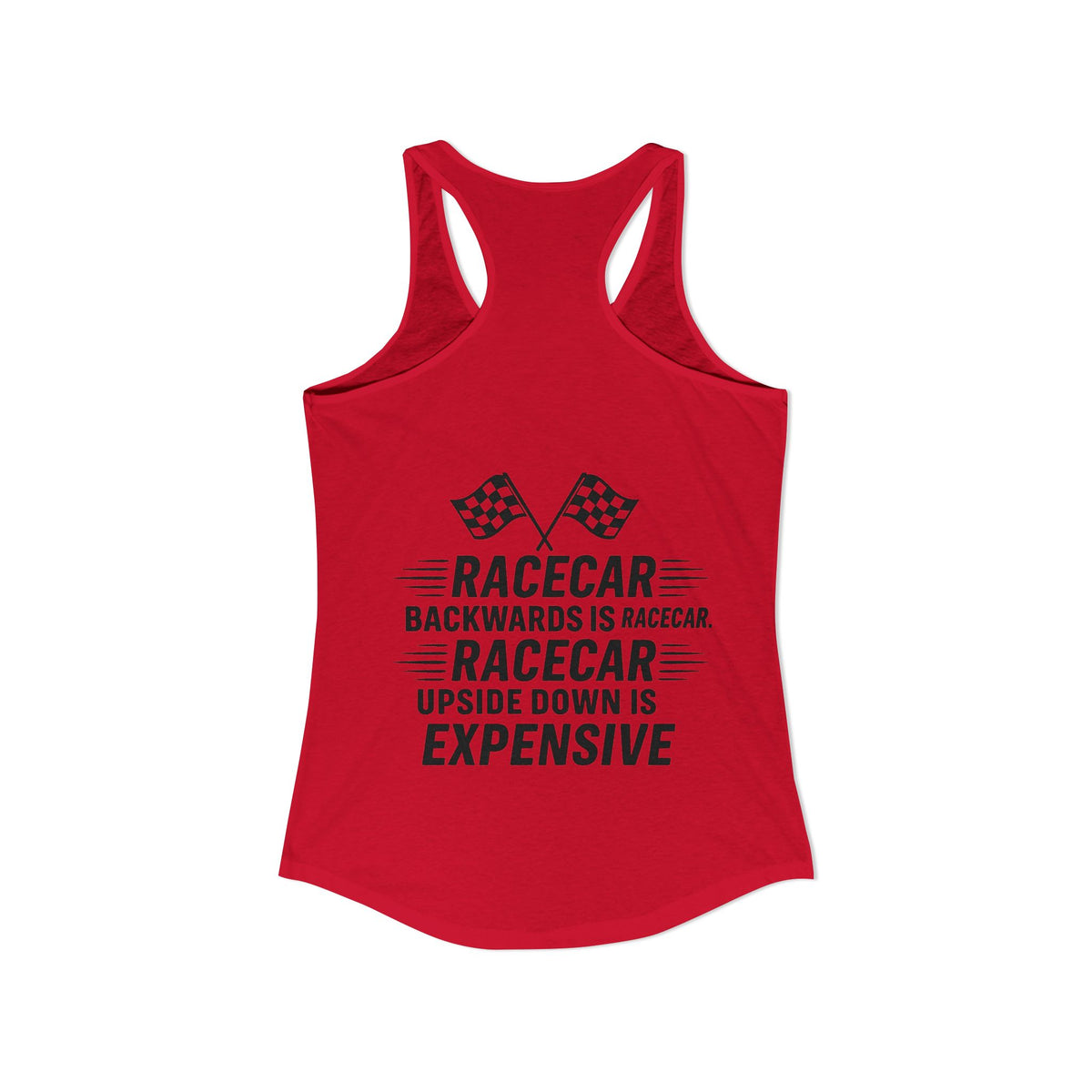 Racecar Backwards Women's Racerback Tank