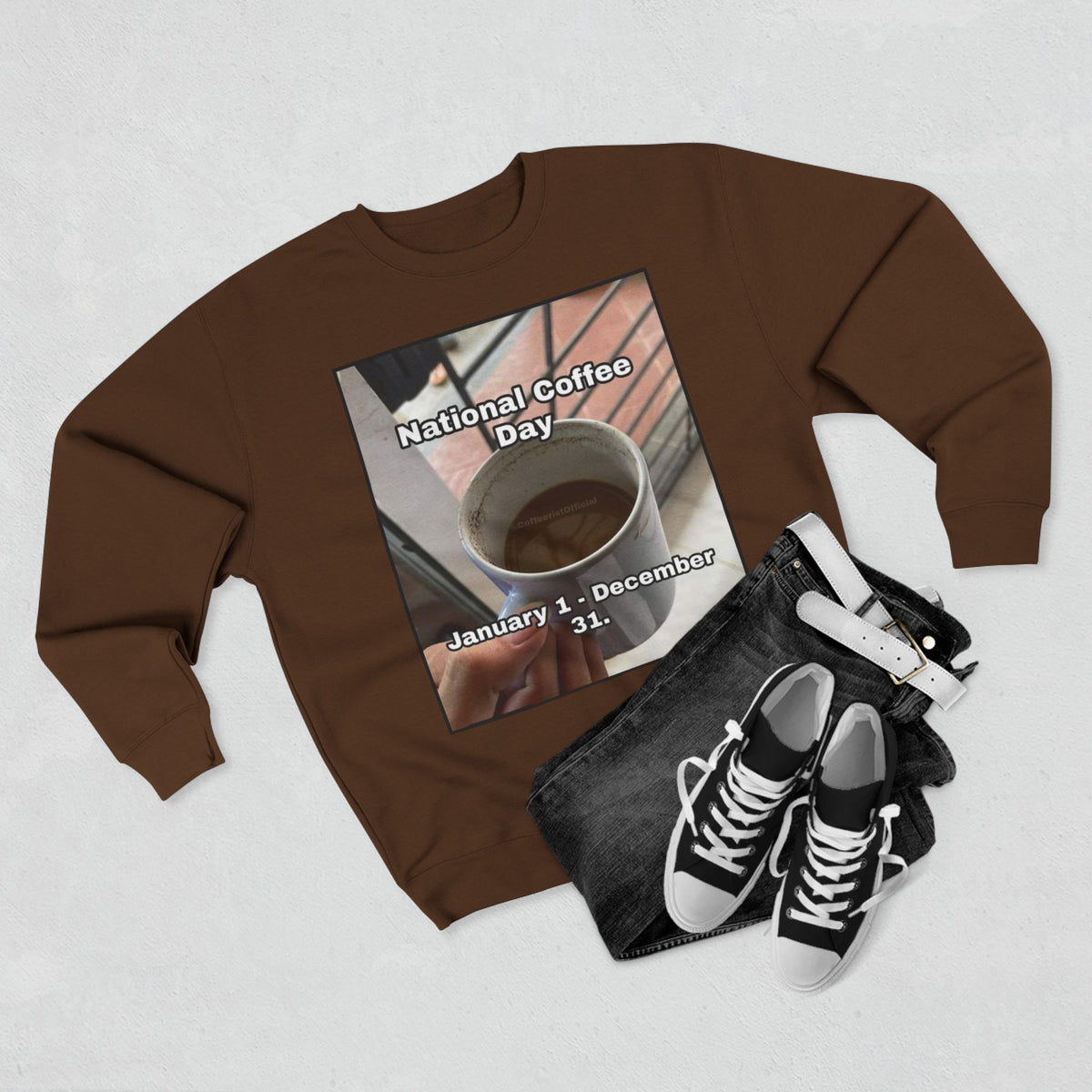 National Coffee Day Unisex Crewneck Sweatshirt
