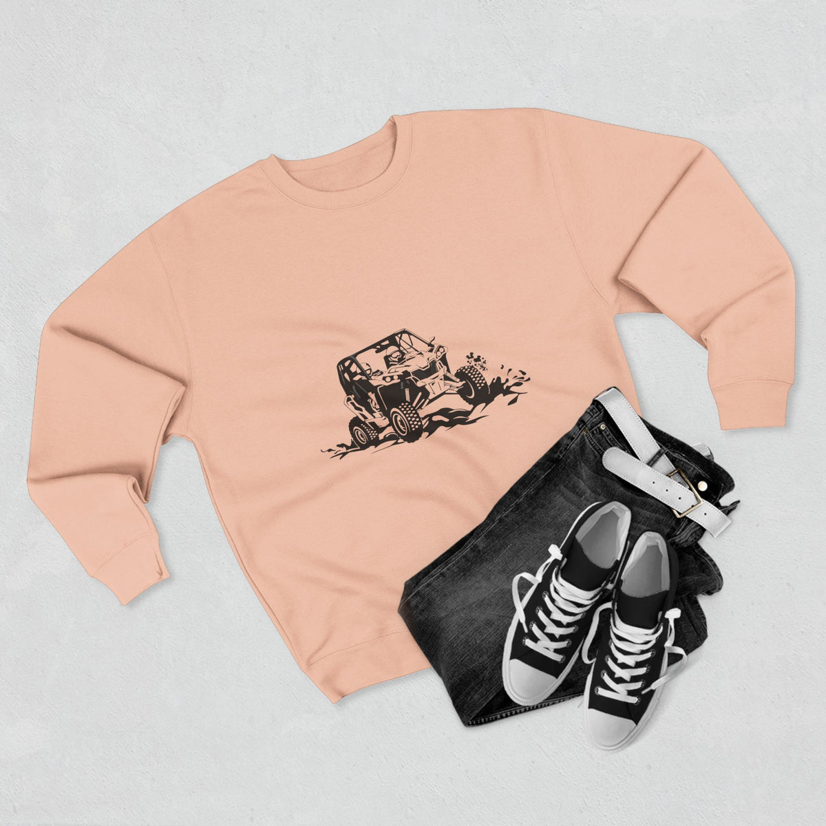 Slingin' Mud Side By Side Unisex Crewneck Sweatshirt
