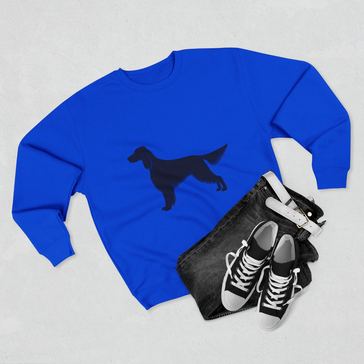 English Setter Silhouette Unisex Crewneck Sweatshirt