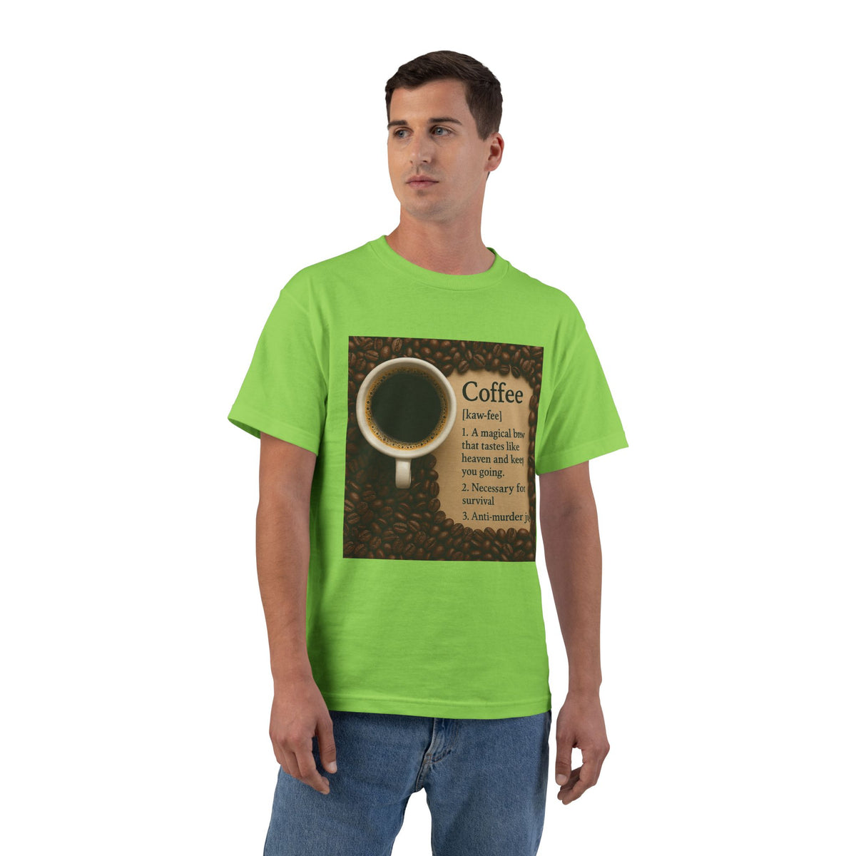 Coffee Definition Men's Short-Sleeve Crewneck Tee