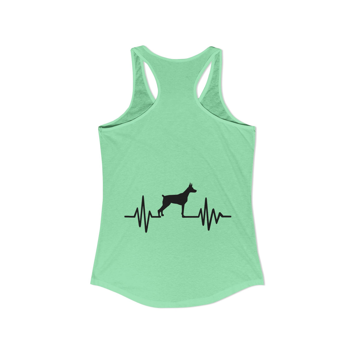 My Heart Beats For Dobermans Women's Racerback Tank
