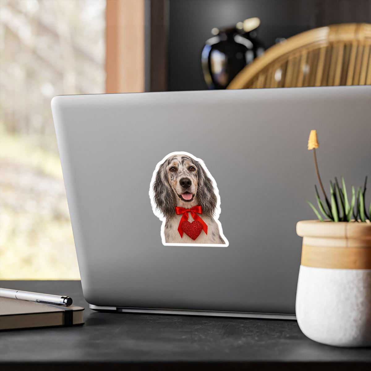 Cupid's Companion English Setter Vinyl Decal