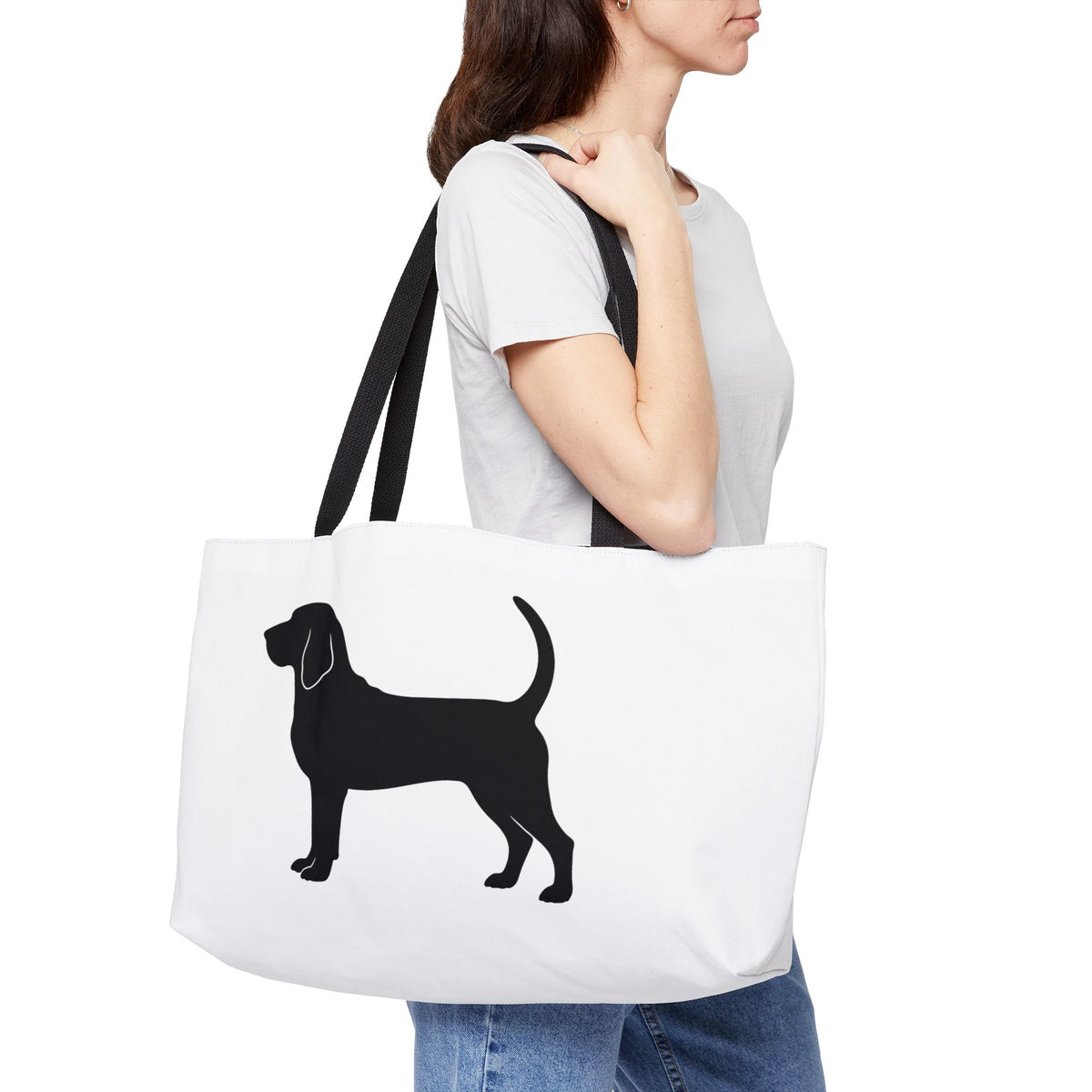 Bloodhound Silhouette Weekender Tote Bag