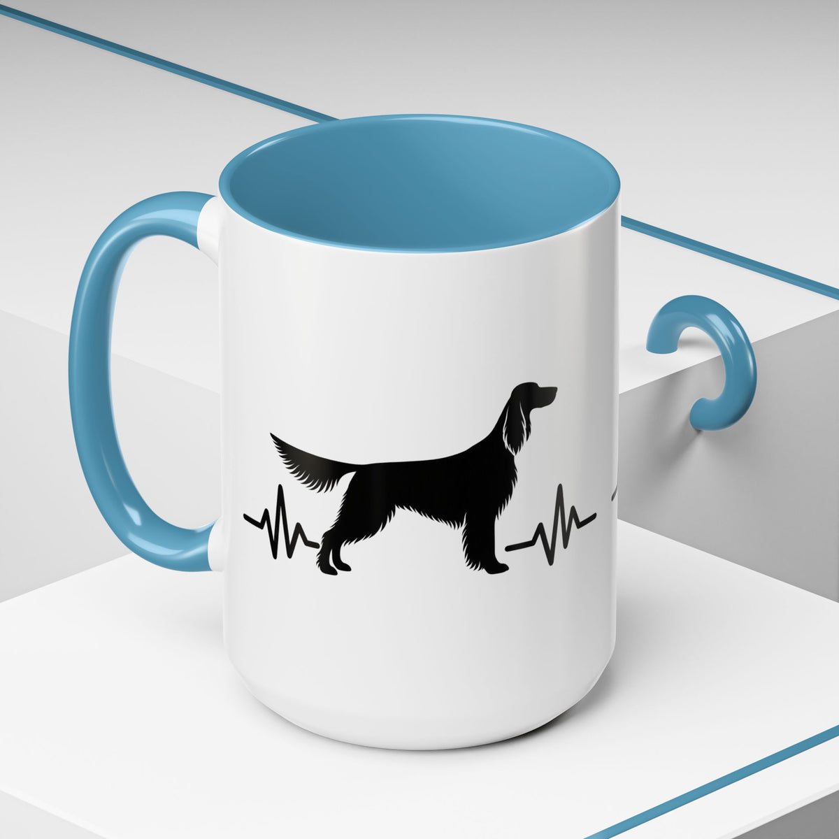 My Heart Beats For English Setters 2-Tone Coffee Mug