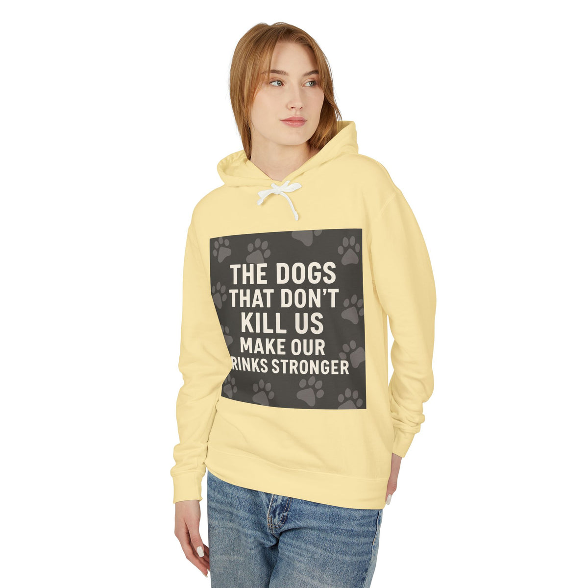 Drinks Stronger Unisex Lightweight Hoodie