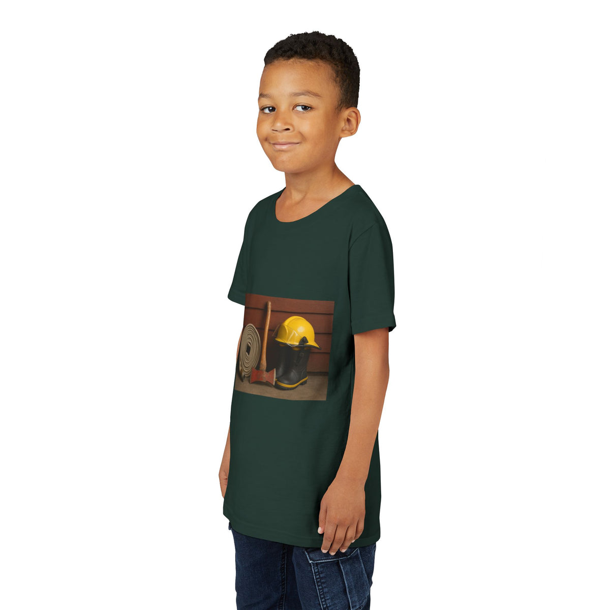 Fire/Rescue Appreciation Youth Unisex Short Sleeve Crewneck Tee