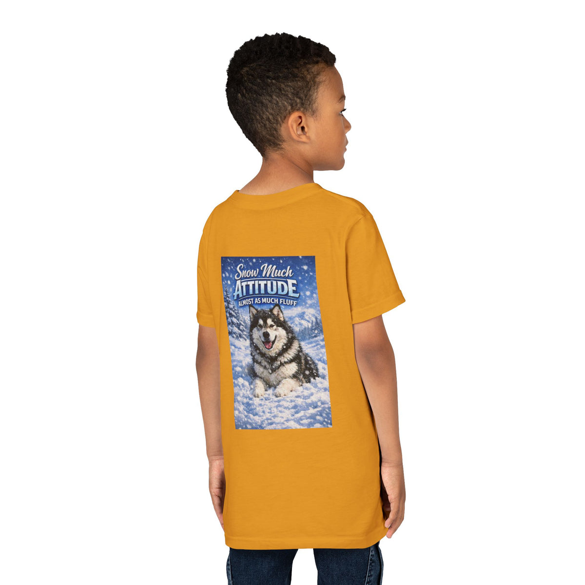 Snow Much Attitude Youth Unisex Short Sleeve Crewneck Tee