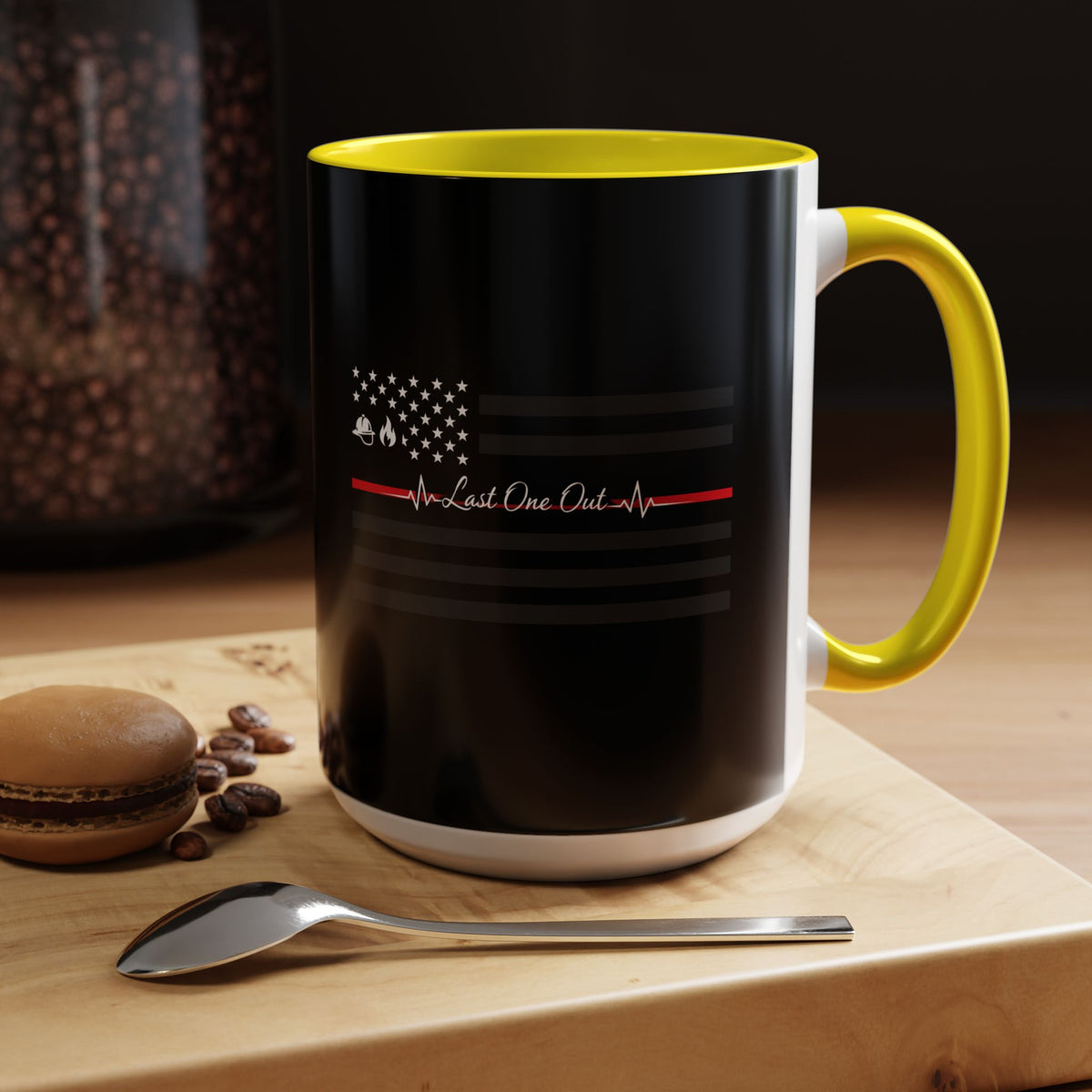 Thin Red Line 2-Tone Coffee Mug