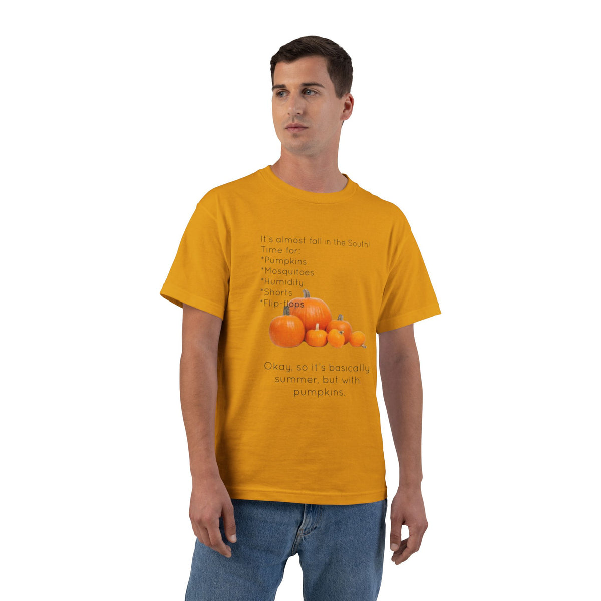 Fall In The South Men's Short-Sleeve Crewneck Tee