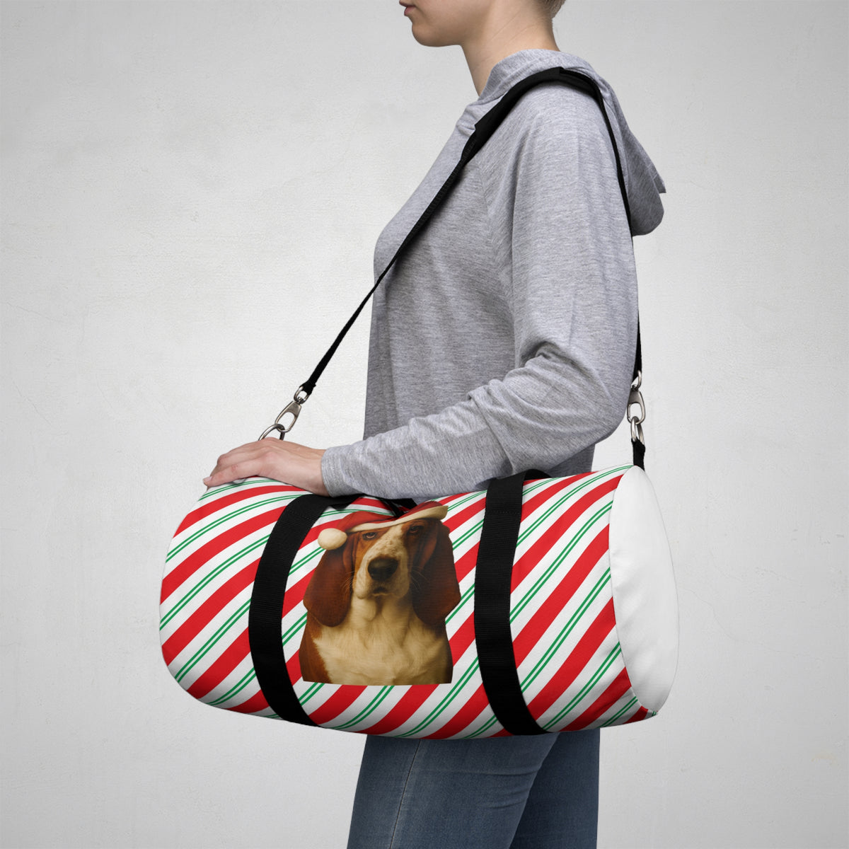 Santa Paws Basset Duffel Bag