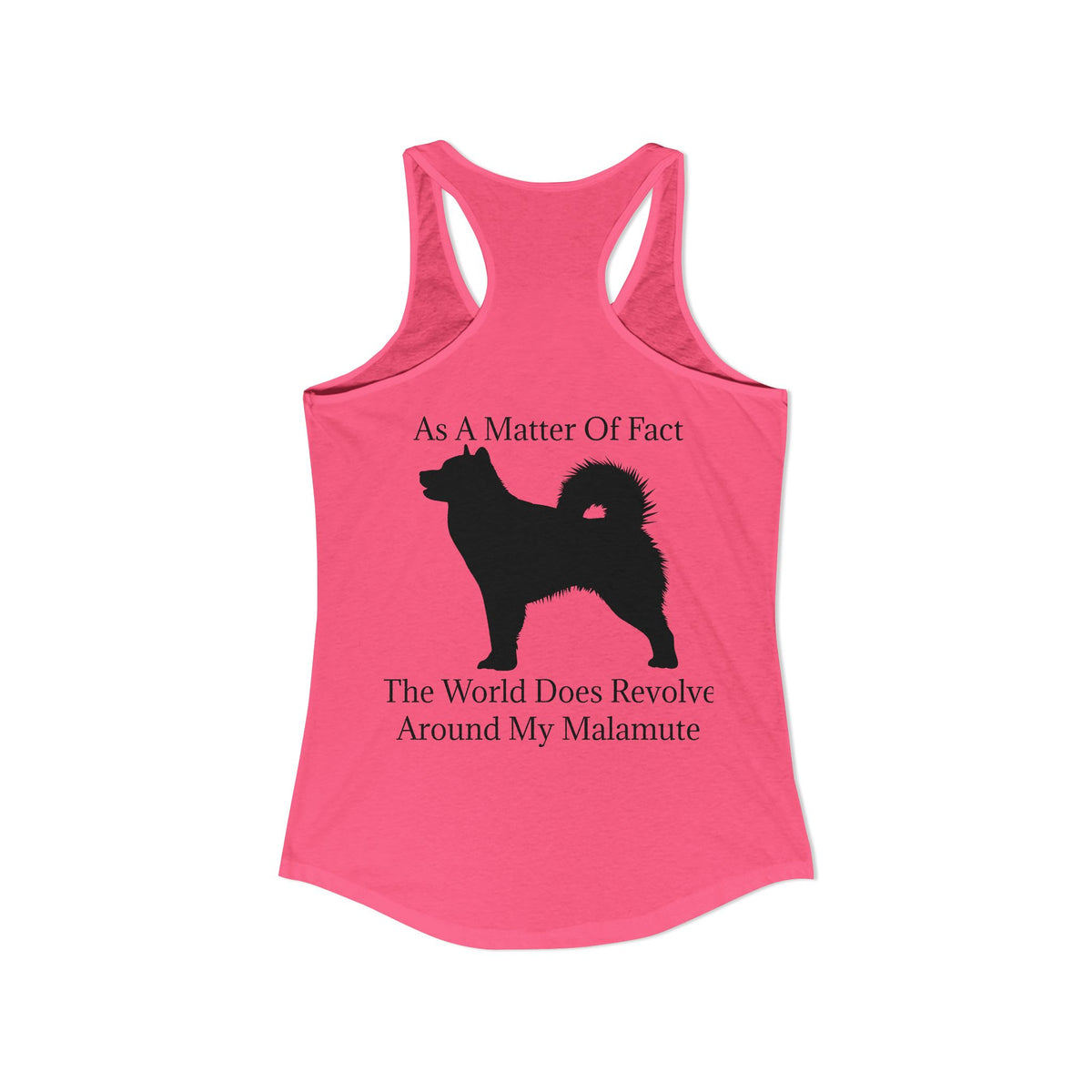Matter Of Fact Malamute Women's Racerback Tank