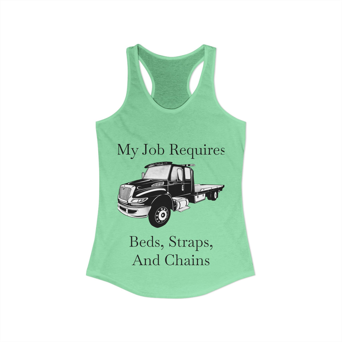 Beds, Straps, And Chains Women's Racerback Tank