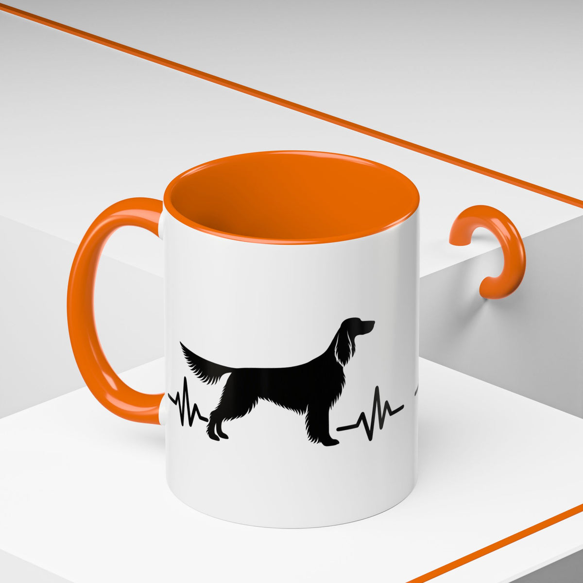 My Heart Beats For English Setters 2-Tone Coffee Mug