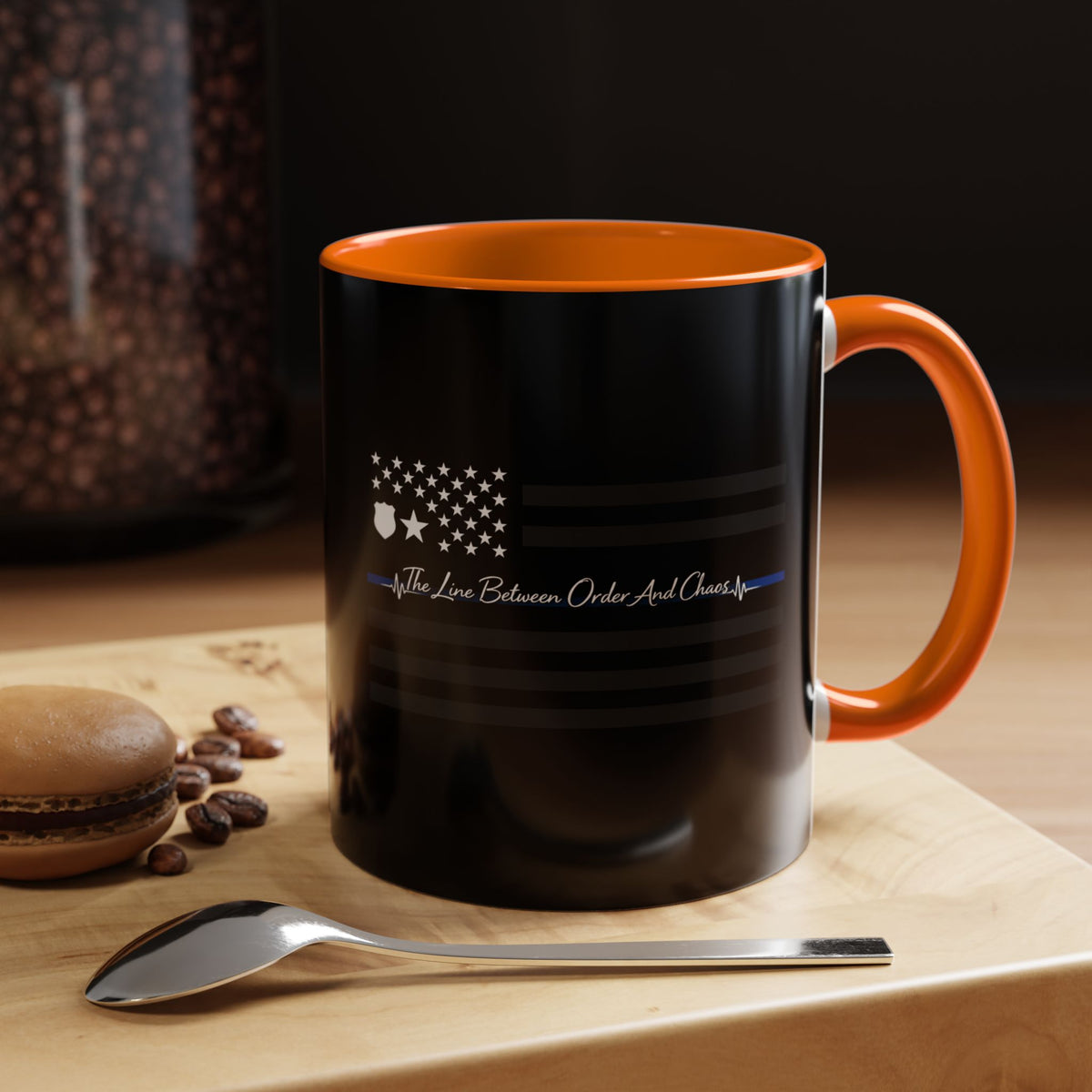 Thin Blue Line 2-Tone Coffee Mug