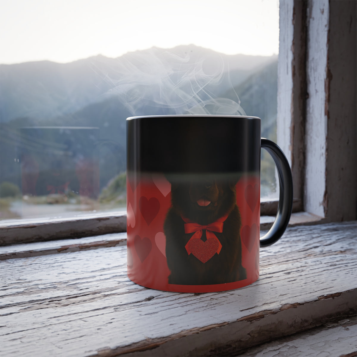 Cupid's Companion Newfie Color Changing Mug