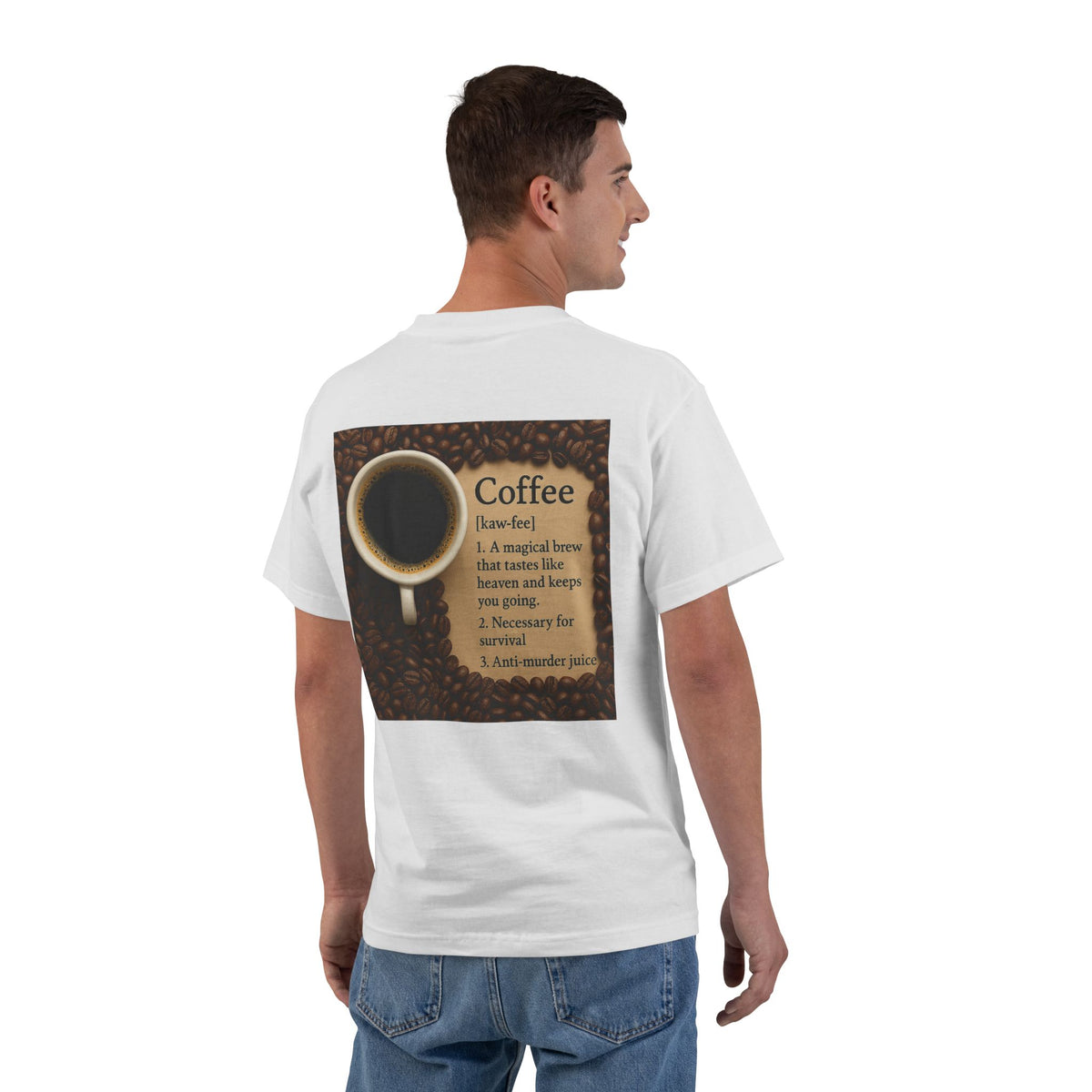 Coffee Definition Men's Short-Sleeve Crewneck Tee