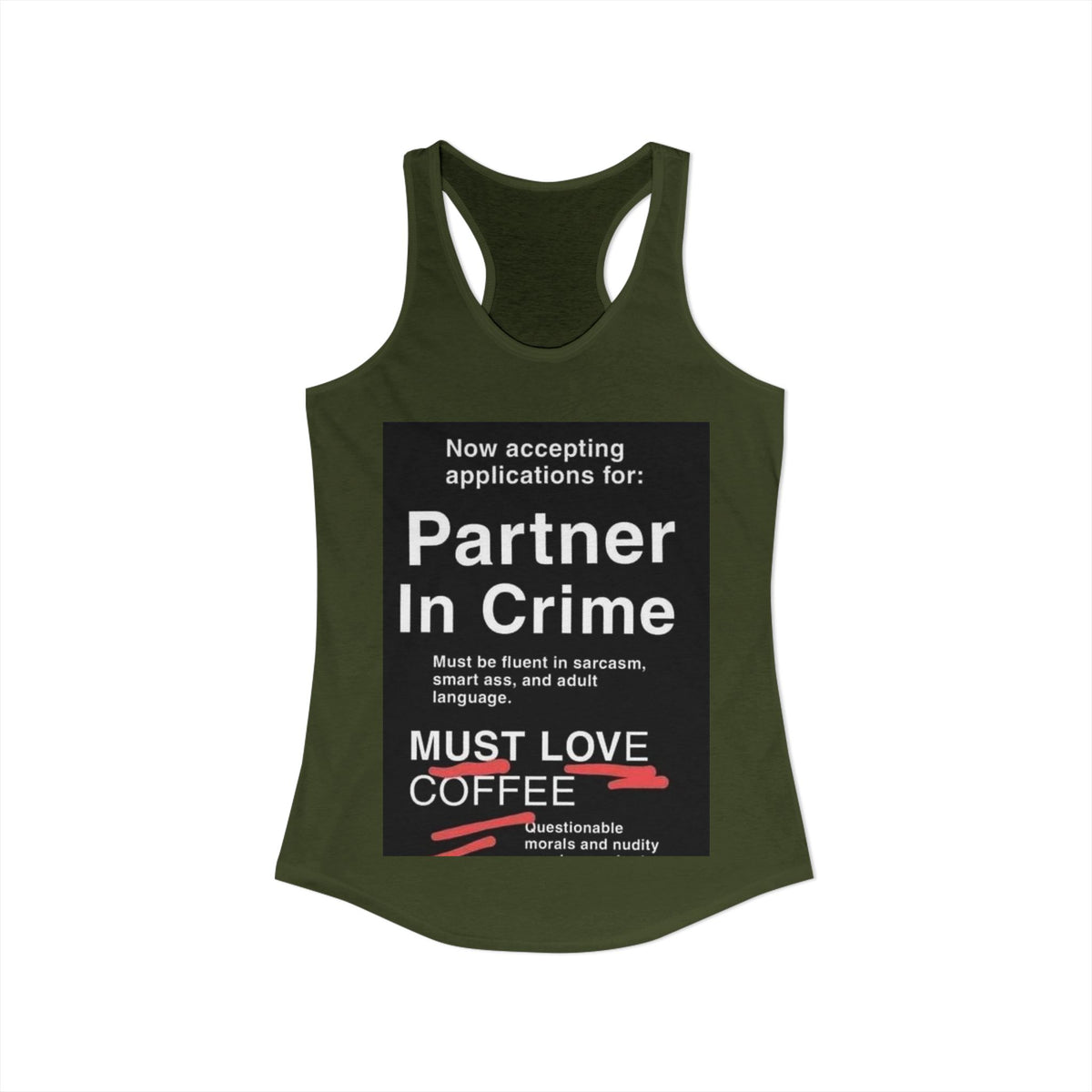 Partner In Crime Women's Racerback Tank