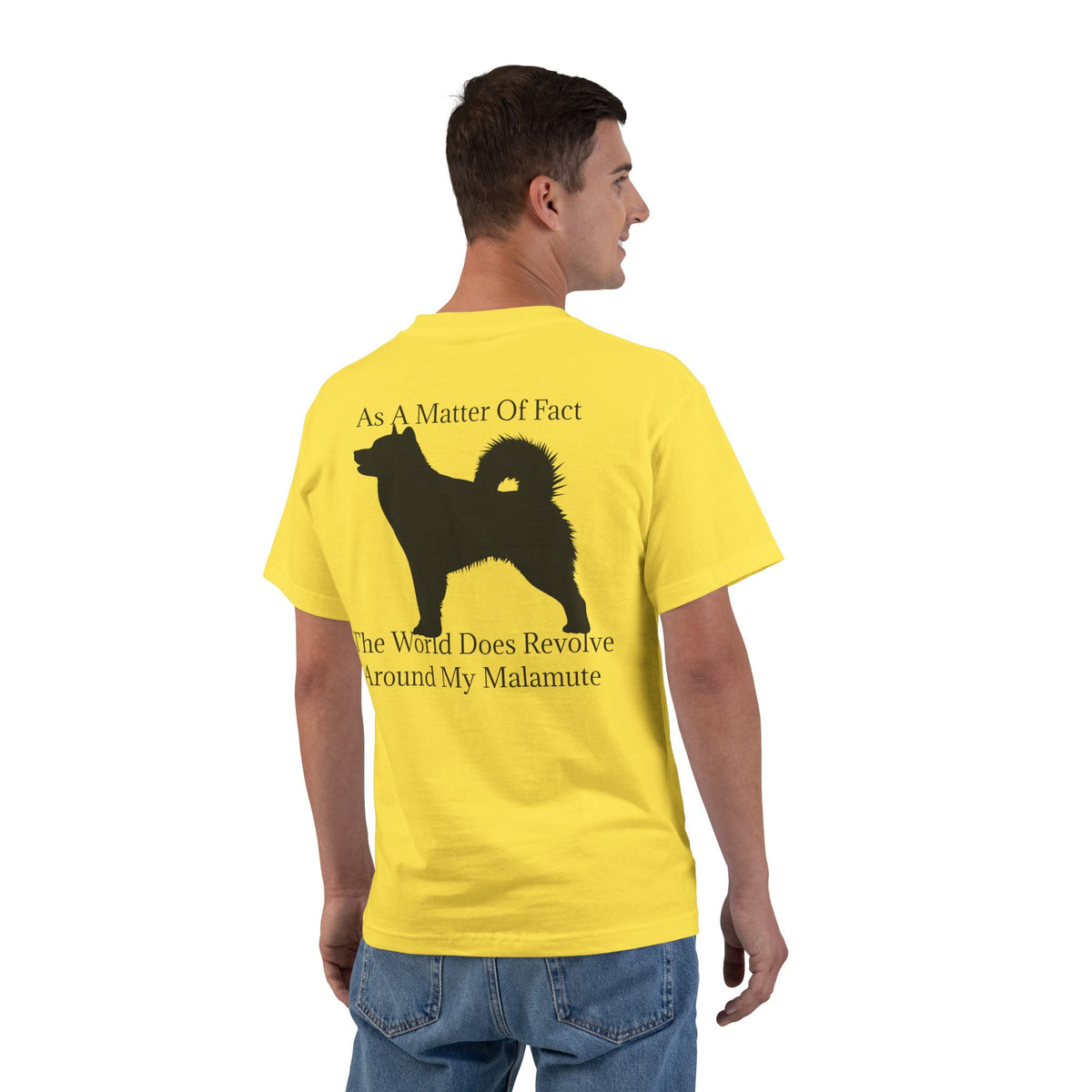 Matter Of Fact Malamute Men's Short-Sleeve Crewneck Tee