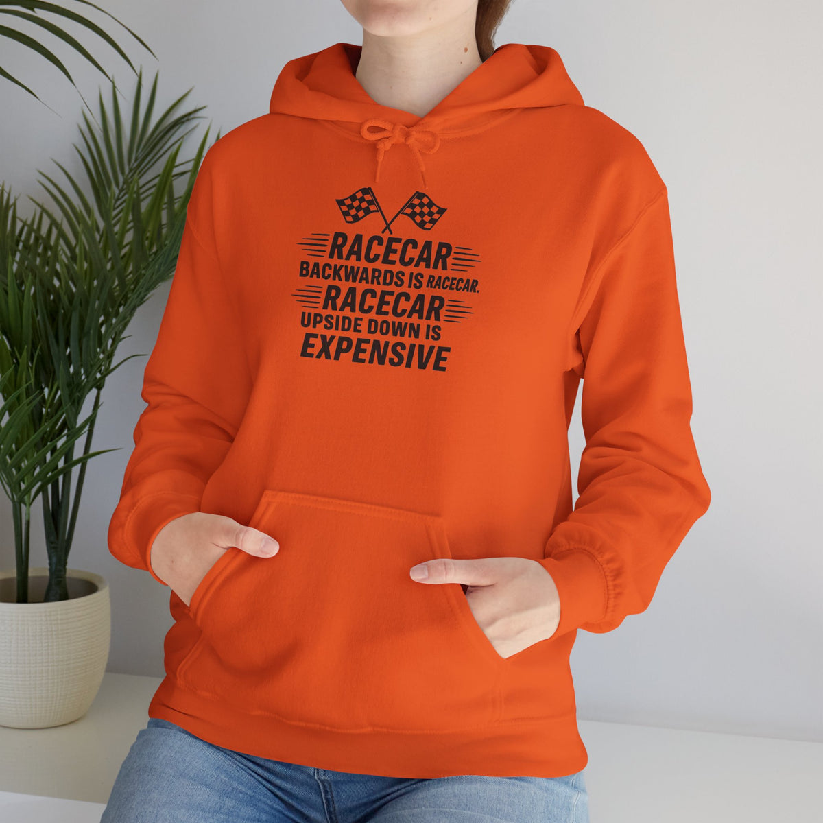 Racecar Backwards Unisex Hoodie