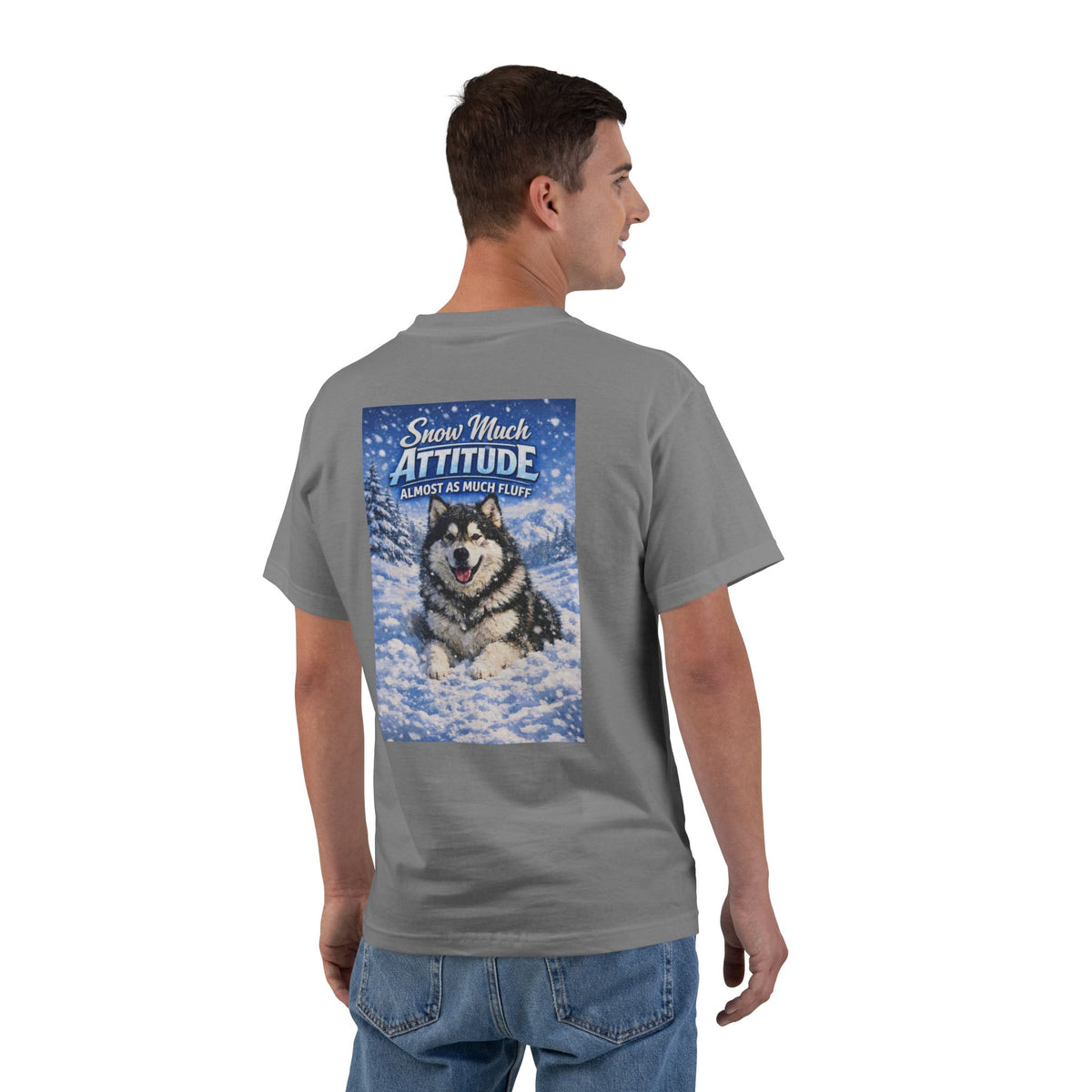 Snow Much Attitude Men's Short-Sleeve Crewneck Tee