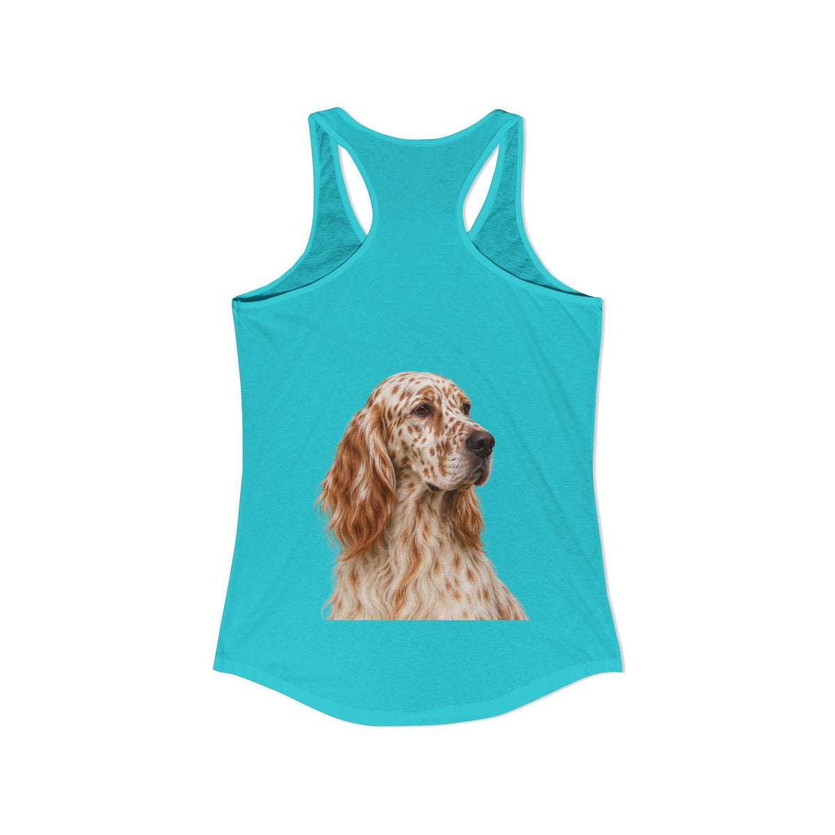 English Setter Head Women's Racerback Tank