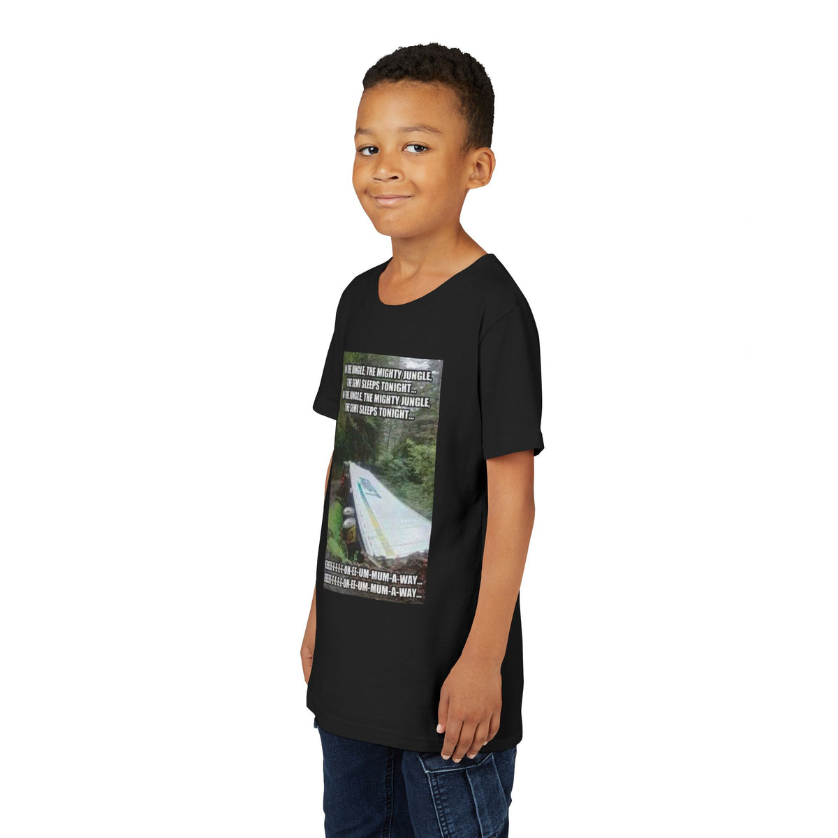 Semi Sleeps Youth Unisex Short Sleeve Crewneck Tee