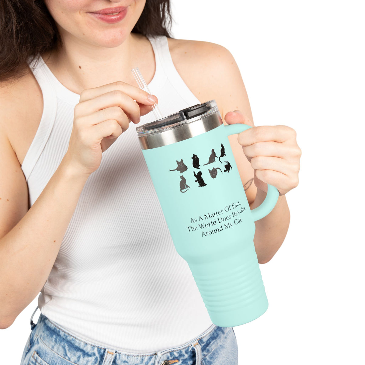 Matter Of Fact Cat Insulated Travel Mug